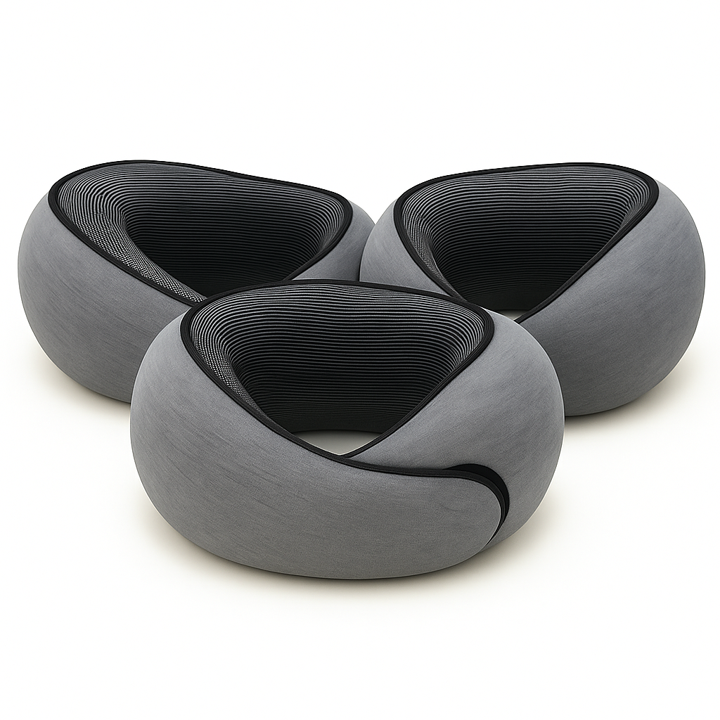 C&K Studio Memory Foam Travel Neck Pillow